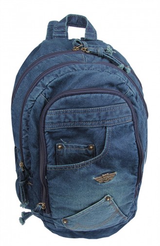 Denim Sac à Dos Unisexe  5129 Vert Denim 5129 Yeşil Denim