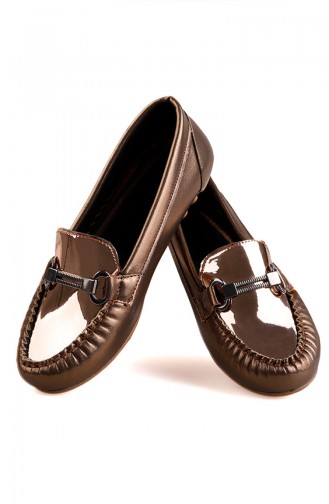 Chaussures Pour Femme 0146-07 Gold Gold Cuir Verni 0146-07