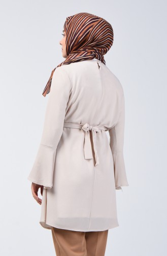 Tunique a Ceinture 5008-03 Beige 5008-03