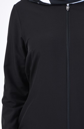 Zippered Abaya 4036-01 Black 4036-01