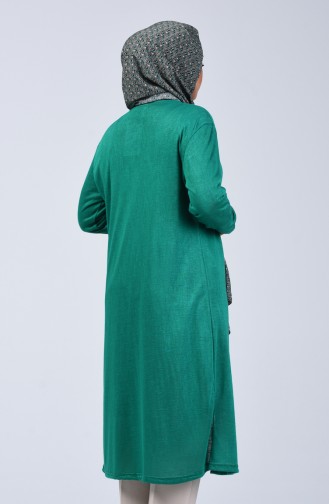 Long Cardigan Emerald Green 7520-18