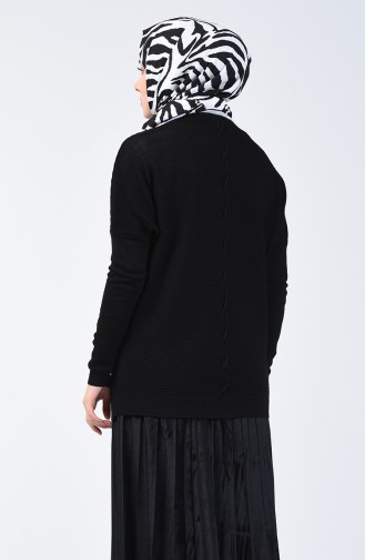 Knitwear Sweater with Pockets 0568-03 Black 0568-03