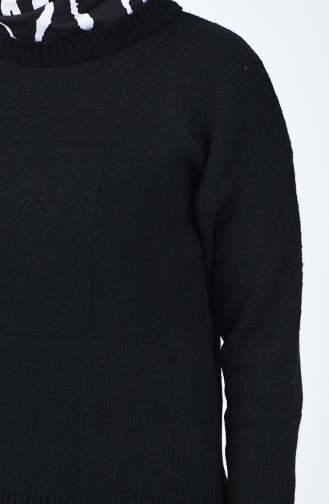 Schwarz Pullover 0570-02