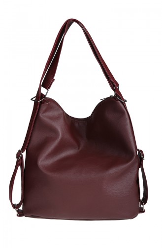 Sac à Bandoulière Croisé Pour Femme M378-031 Bordeaux 378-031