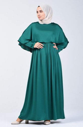 Dress with Cape 5127-05 Jade Green 5127-05