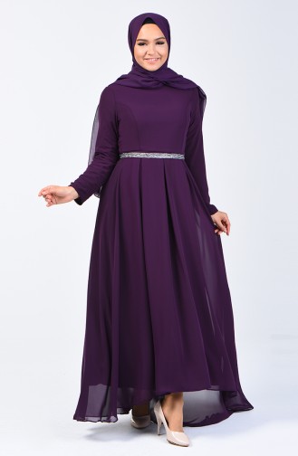 Purple İslamitische Jurk 5128-05