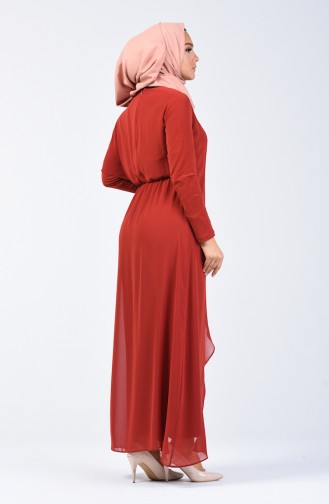 Brick Red Jumpsuits 5126-02