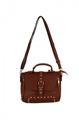 Zigga 02652 Tobacco Woman Faux Leather Shoulder Bag 1247589004135