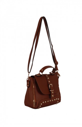 Zigga 02652 Tobacco Woman Faux Leather Shoulder Bag 1247589004135