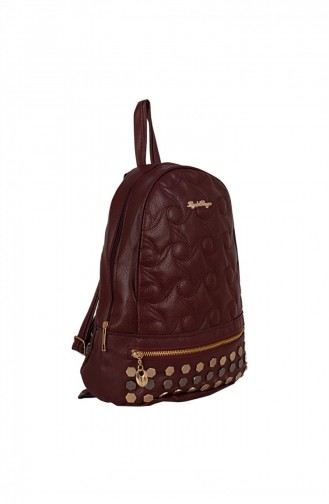 Zigga 02655 Bordo Kadın Suni Deri Sırt Çantası