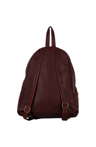 Zigga 02655 Bordo Kadın Suni Deri Sırt Çantası