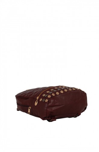 Zigga 02655 Bordo Kadın Suni Deri Sırt Çantası