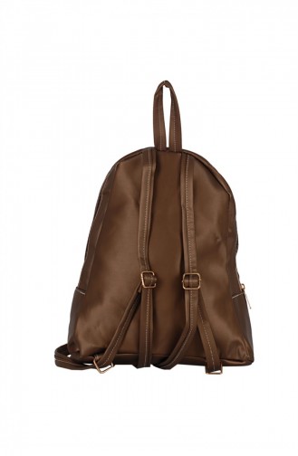 Zigga 02655 Bronze Woman Faux Leather Backpack 1247589004185