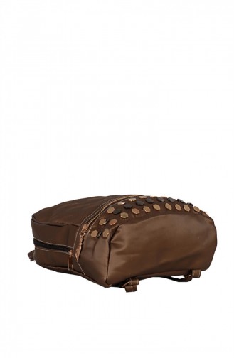 Zigga 02655 Bronze Woman Faux Leather Backpack 1247589004185