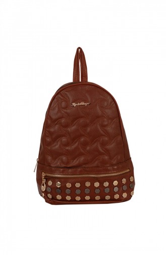 Zigga 02655 Tobacco Woman Faux Leather Backpack 1247589004187