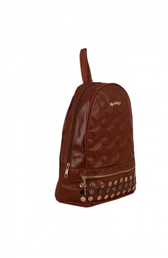 Zigga 02655 Tobacco Woman Faux Leather Backpack 1247589004187