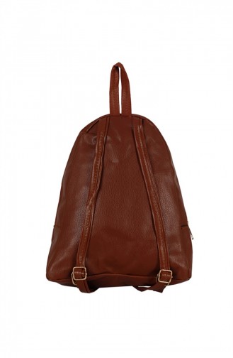 Zigga 02655 Tobacco Woman Faux Leather Backpack 1247589004187