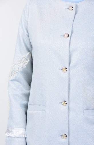 Pearl Jacket with Tassel Detail 0853-01 Ice Blue 0853-01