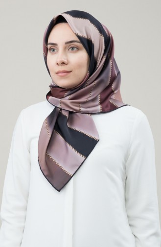 Karaca Sentetik İpek Twill Eşarp 90678-09 Kiremit Pudra 90678-09