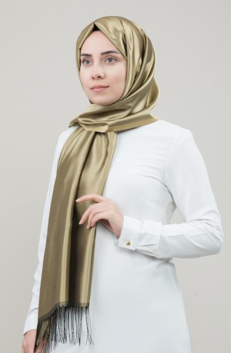 Straight Taffeta Shawl 95329-18 Oil Green 95329-18