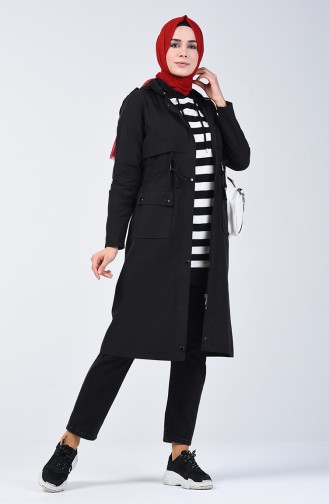 Trenchcoat 6086-01 Schwarz 6086-01