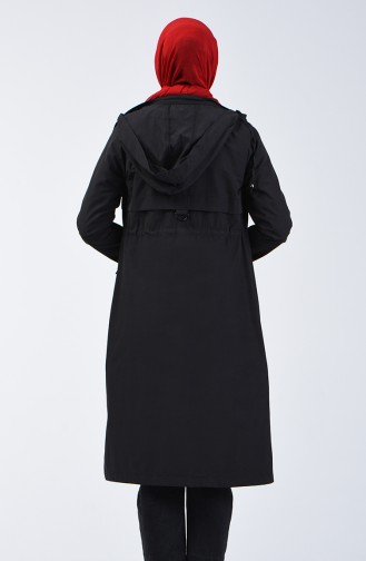 Black Trench Coats Models 6086-01
