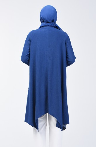 Asymmetric Tunic with Pocket 6050-06 Indigo 6050-06