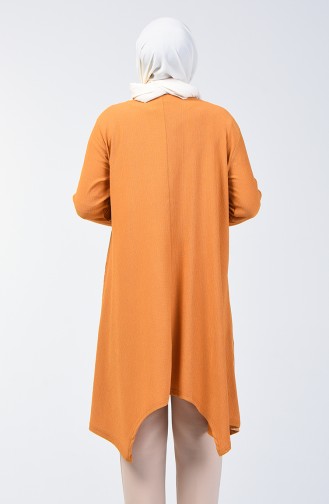 Asymmetric Tunic with Pocket 6050-07 Mustard 6050-07