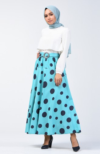 Turquoise Skirt 1058-01