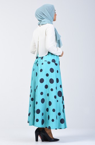 Turquoise Skirt 1058-01