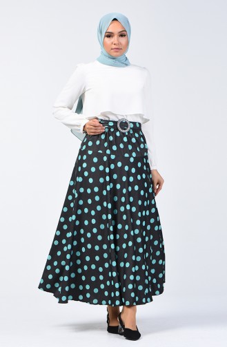 Polka Dot Skirt 1065-02 Black 1065-02