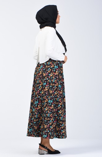 Elastic Belted Skirt 2005-01 Black 2005-01