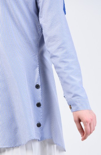 Chemise à Rayures 1000-05 Bleu 1000-05