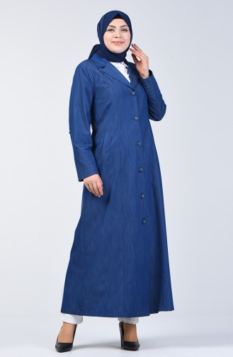 Grösse Grosse Hijab-Mantel  0855-01 Dunkelblau 0855-01