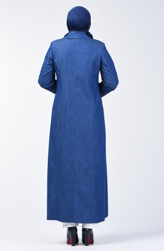 Grösse Grosse Hijab-Mantel  0855-01 Dunkelblau 0855-01