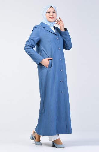 Grösse Grosse Hijab-Mantel  0855-02 Indigo 0855-02
