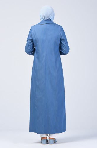 Grösse Grosse Hijab-Mantel  0855-02 Indigo 0855-02