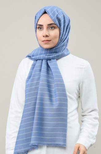 Stripe Patterned Seasonal Shawl 901596-09 Grey 901596-09