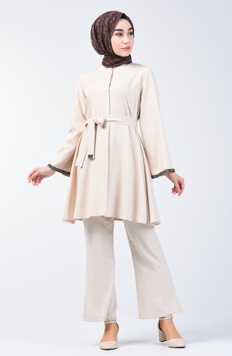 Ensemble Deux Pieces Tunique Pantalon 0288-04 Beige 0288-04