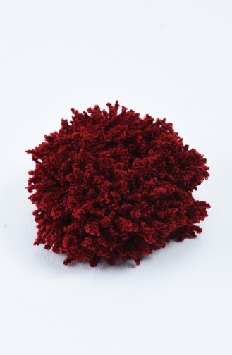 مشبك موهير على شكل كعكة أحمر كلاريت 6000-04