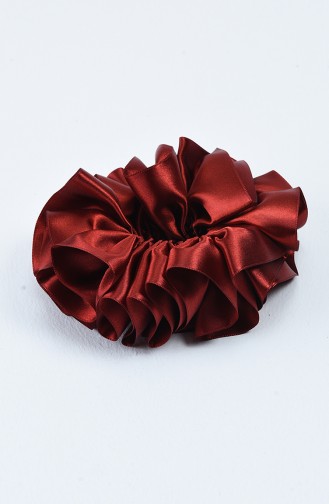 Sefamerve Satin Polka Dot Bun Clasp 6002-02 Claret Red 6002-02