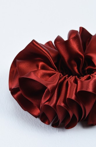 Sefamerve Élastique Pour Chignon en Ruban Satin 6002-02 Bordeaux 6002-02