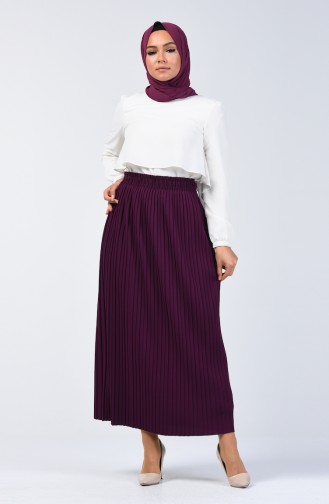 Pleated Skirt 0006-11 Purple 0006-11