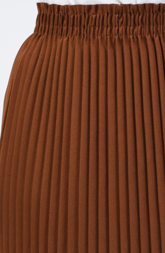 Pleated Skirt 0006-13 Brown 0006-13