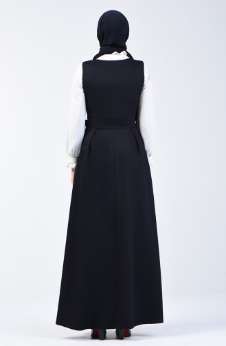 Robe Gilet à Noeud 0106-03 Bleu Marine 0106-03