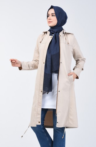 Hooded Sports Coat 6089-02 Beige 6089-02