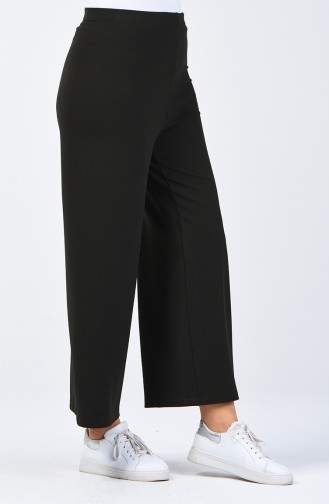 Wide Leg Pants 1116-04 Dark Green 1116-04