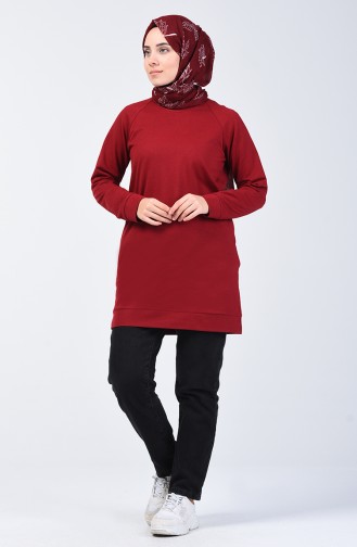 Claret red Sweatshirt 3151-07