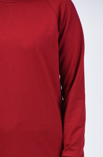 Claret red Sweatshirt 3151-07