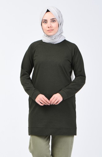 Dunkel Khaki Pulli 3151-11